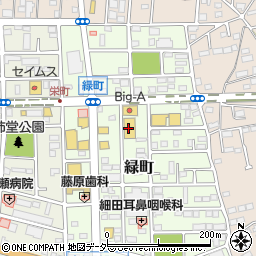 ダイソー飯能緑町店周辺の地図