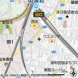 株式会社埼玉交通　浦和配車センター周辺の地図
