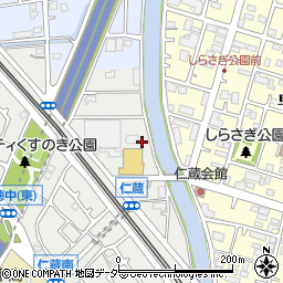 埼玉県三郷市仁蔵193周辺の地図