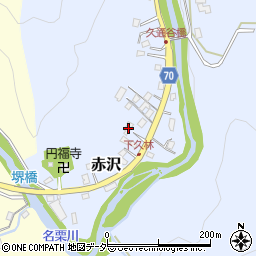 埼玉県飯能市赤沢992-1周辺の地図