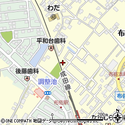 千葉県我孫子市布佐2205-25周辺の地図