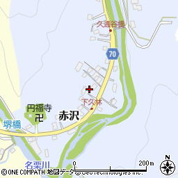 埼玉県飯能市赤沢991-1周辺の地図