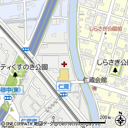 埼玉県三郷市仁蔵193-1周辺の地図