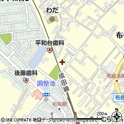 千葉県我孫子市布佐2205-26周辺の地図