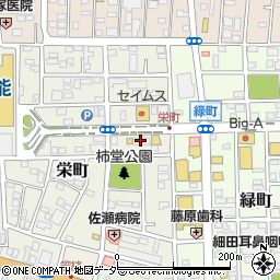 ラビット２１栄町店周辺の地図
