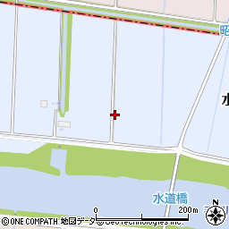 千葉県柏市水道橋周辺の地図