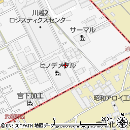 埼玉県川越市下赤坂609周辺の地図