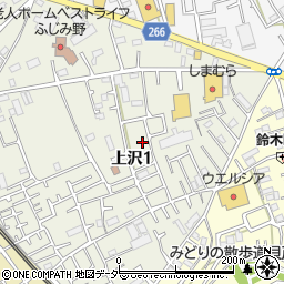 〒354-0034 埼玉県富士見市上沢の地図