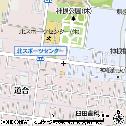 川口北スポーツセンター周辺の地図