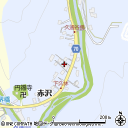 埼玉県飯能市赤沢987-3周辺の地図