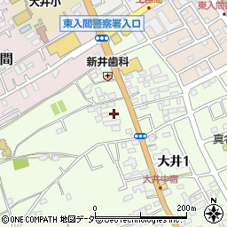 埼玉県ふじみ野市大井1077-1周辺の地図