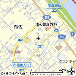 千葉県我孫子市布佐2482-1周辺の地図