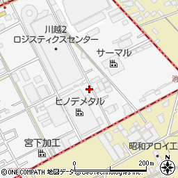 埼玉県川越市下赤坂608周辺の地図