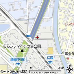 埼玉県三郷市仁蔵179周辺の地図