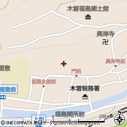 長野県木曽郡木曽町福島門前周辺の地図