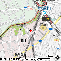 チケパ中浦和駅前第１駐車場周辺の地図