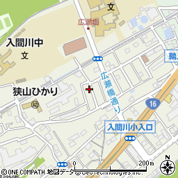埼玉県狭山市鵜ノ木7-36周辺の地図