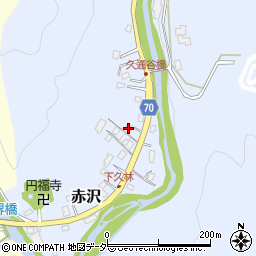 埼玉県飯能市赤沢986-1周辺の地図