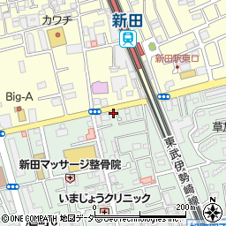 鳥秀 新田店周辺の地図