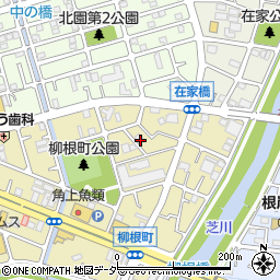 埼玉県川口市柳根町周辺の地図