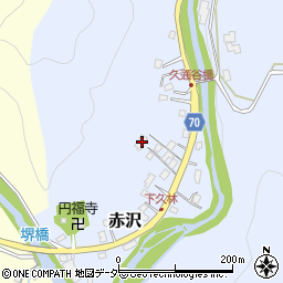 埼玉県飯能市赤沢988-1周辺の地図