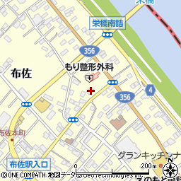 千葉県我孫子市布佐2458周辺の地図