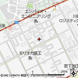 埼玉県川越市下赤坂633-18周辺の地図