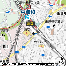 中浦和駅周辺の地図