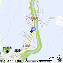 埼玉県飯能市赤沢967-1周辺の地図