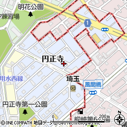 埼玉県さいたま市南区円正寺515-37周辺の地図