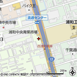 ジョリーパスタ西浦和店周辺の地図
