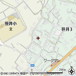 埼玉県狭山市笹井3丁目24-19周辺の地図