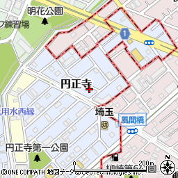 埼玉県さいたま市南区円正寺515-38周辺の地図