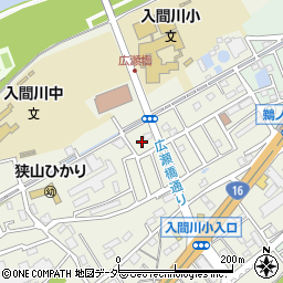 埼玉県狭山市鵜ノ木4-21周辺の地図
