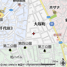 〒277-0026 千葉県柏市大塚町の地図