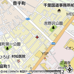 千葉県柏市吉野沢周辺の地図
