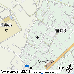 埼玉県狭山市笹井3丁目24-40周辺の地図