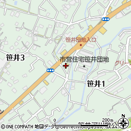 セブンイレブン狭山笹井１丁目店周辺の地図