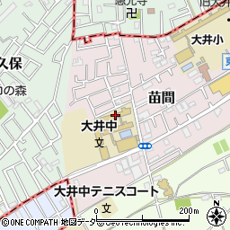 ふじみ野市立大井中学校周辺の地図