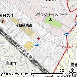 埼玉県さいたま市浦和区東岸町10-23周辺の地図