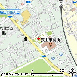 北側公園周辺の地図