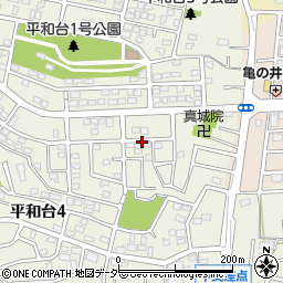 平和台住宅地内駐車場周辺の地図