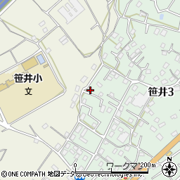 埼玉県狭山市笹井3丁目22-11周辺の地図
