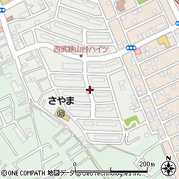 埼玉県狭山市中央3丁目周辺の地図