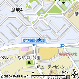 みさと団地２街区１号棟周辺の地図