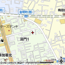 清門変電所周辺の地図