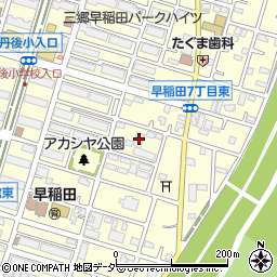 ベルシャトウ三郷早稲田周辺の地図