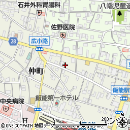 飯能銀座商店街事務所周辺の地図