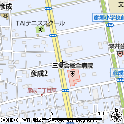 埼玉県三郷市彦成2丁目周辺の地図