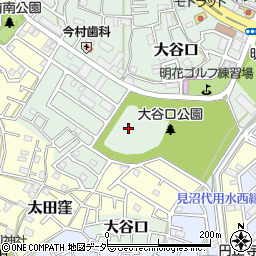 大谷口公園トイレ周辺の地図